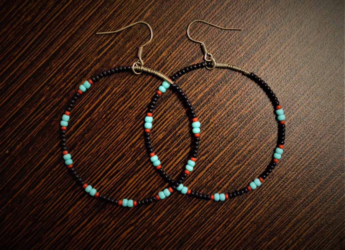 Beaded Hoop Earrings - Lowdown Drifter