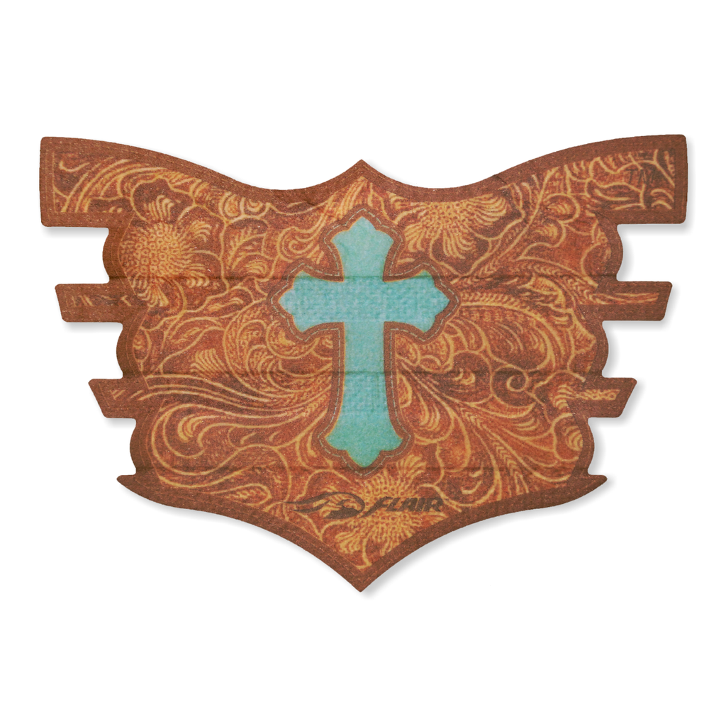 Flair Strips - Leather Cross